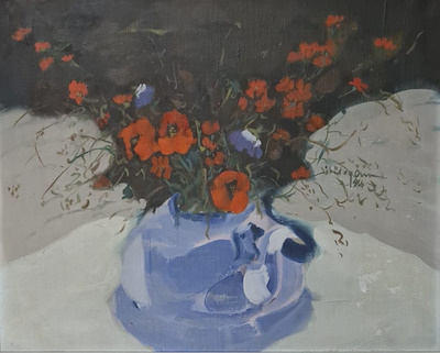 Söbütay Özer imzalı tablo — Yağlı Boya, 40×50 cm, 45.000 TL müzayede satışı