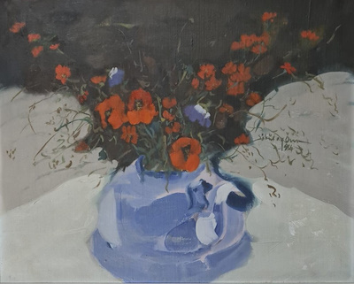 Söbütay Özer imzalı tablo — Yağlı Boya, 40×50 cm, 40.000 TL müzayede satışı
