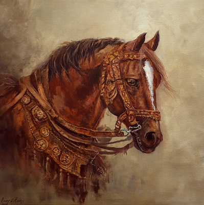 Ömer Faruk Özelçi imzalı tablo — Yağlı Boya, 60×60 cm, 7.500 TL müzayede satışı