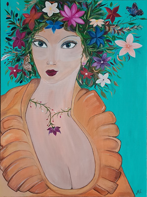 Hilal İriş imzalı tablo — Akrilik Boya, 70×50 cm, 5.000 TL müzayede satışı