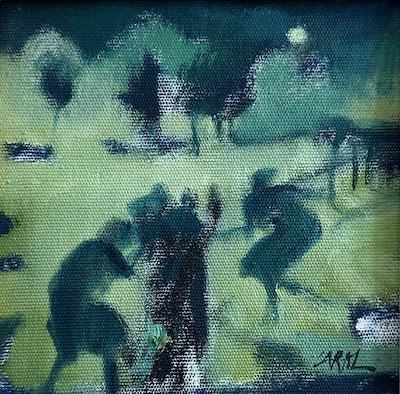 Cihat Aral imzalı tablo — Yağlı Boya, 15×15 cm, 30.000 TL müzayede satışı