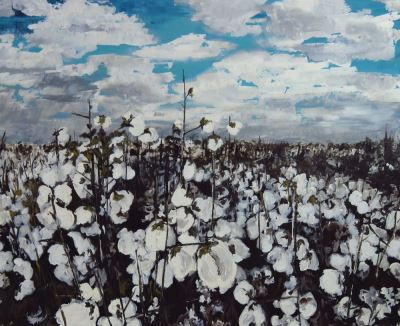 Özlem Aliman imzalı tablo — Karışık Teknik, 80×100 cm, 800 TL müzayede satışı