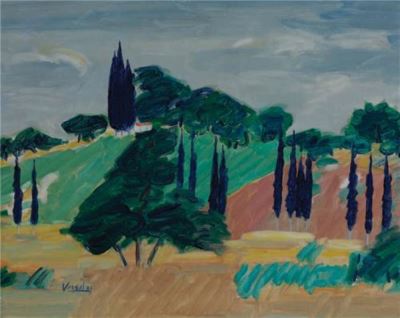 Veysel Günay imzalı tablo — Yağlı Boya, 41×51 cm, 1.100 TL müzayede satışı