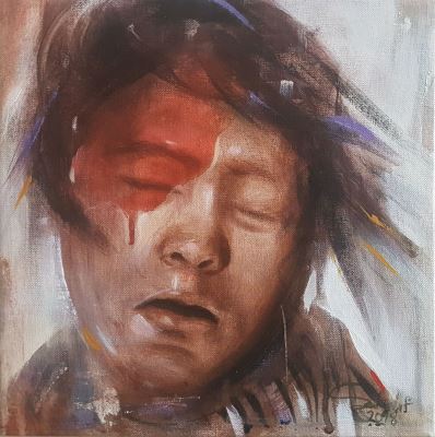 Sedigheh Fatolahzadeh imzalı tablo — Yağlı Boya, 25×25 cm, 800 TL müzayede satışı
