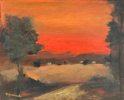 Yaşar Yeniceli imzalı tablo — Yağlı Boya, 22×27 cm, 11.000 TL müzayede satışı