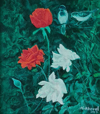 Nevzat Akoral imzalı tablo — Yağlı Boya, 28×24 cm, 30.000 TL müzayede satışı