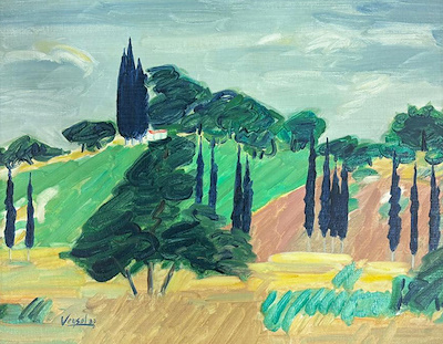 Veysel Günay imzalı tablo — Yağlı Boya, 49×39 cm, 11.000 TL müzayede satışı
