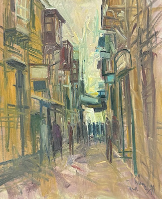 Fahri Sümer imzalı tablo — Yağlı Boya, 60×50 cm, 37.500 TL müzayede satışı