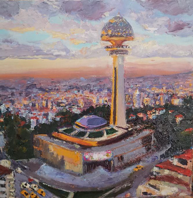 Nihal Doğan imzalı tablo — Yağlı Boya, 30×30 cm, 3.000 TL müzayede satışı