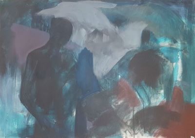 Beyza Boynudelik imzalı tablo — Yağlı Boya, 80×120 cm, 2.000 TL müzayede satışı