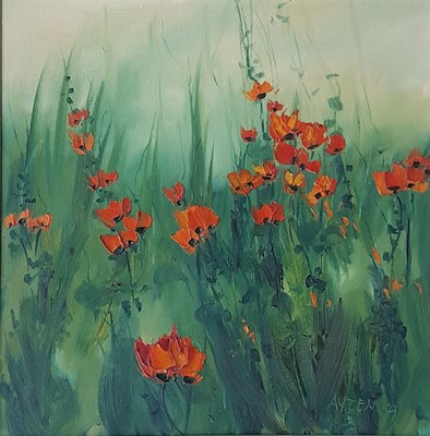 Ayten Timuroğlu imzalı tablo — Yağlı Boya, 40×40 cm, 500 TL müzayede satışı