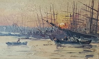 Sami Yetik imzalı tablo — Yağlı Boya, 14.8×23.6 cm, 16.000 TL müzayede satışı