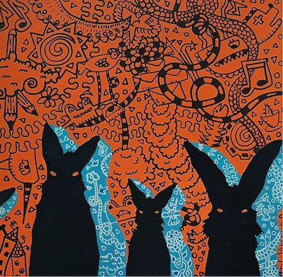 Faden Aksöz imzalı tablo — Akrilik Boya, 35×35 cm, 325 TL müzayede satışı