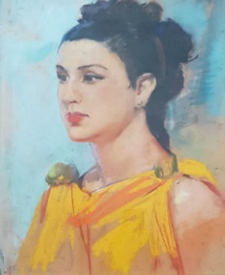 Naci Kalmukoğlu imzalı tablo — Pastel Boya, 55×45 cm, 9.000 TL müzayede satışı