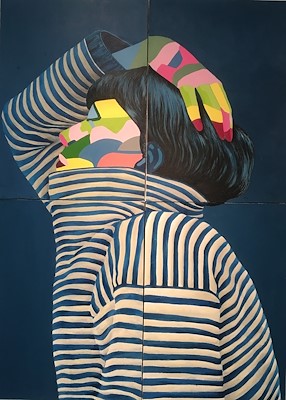 İrem Balcı imzalı tablo — Akrilik Boya, 100×70 cm, 1.200 TL müzayede satışı