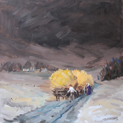 Erkan Geniş imzalı tablo — Yağlı Boya, 50×50 cm, 3.000 TL müzayede satışı