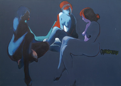 Osman Akbay imzalı tablo — Akrilik Boya, 50×70 cm, 4.000 TL müzayede satışı