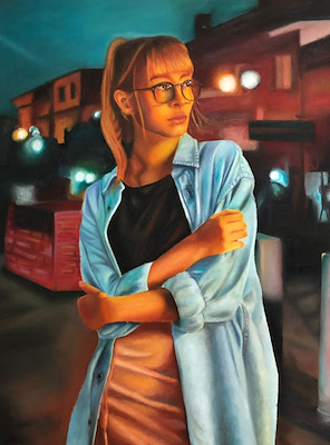 Gizem Türker imzalı tablo — Yağlı Boya, 80×60 cm, 1.000 TL müzayede satışı
