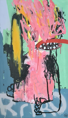 Kerem Ardahan imzalı tablo — Akrilik Boya, 100×55 cm, 4.750 TL müzayede satışı