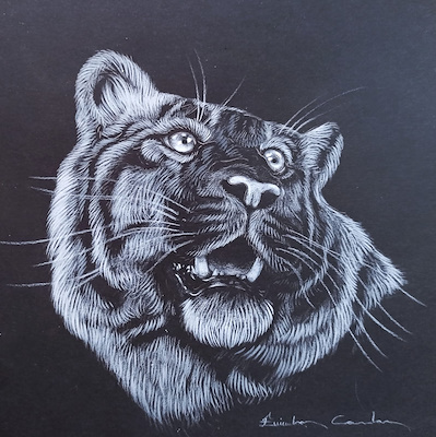 Emirhan Candan imzalı tablo — Akrilik Boya, 19×19 cm, 350 TL müzayede satışı