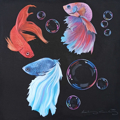 Emirhan Candan imzalı tablo — Yağlı Boya, 40×40 cm, 750 TL müzayede satışı