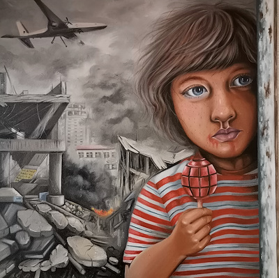 Bedriye Akkaş imzalı tablo — Yağlı Boya, 50×50 cm, 750 TL müzayede satışı