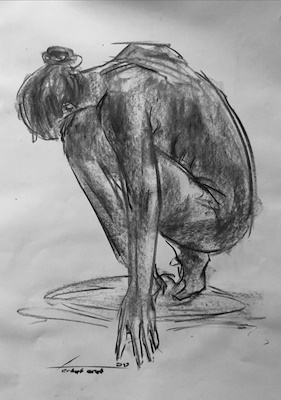 Ferhat Arat imzalı tablo — Hat, 40×28 cm, 200 TL müzayede satışı