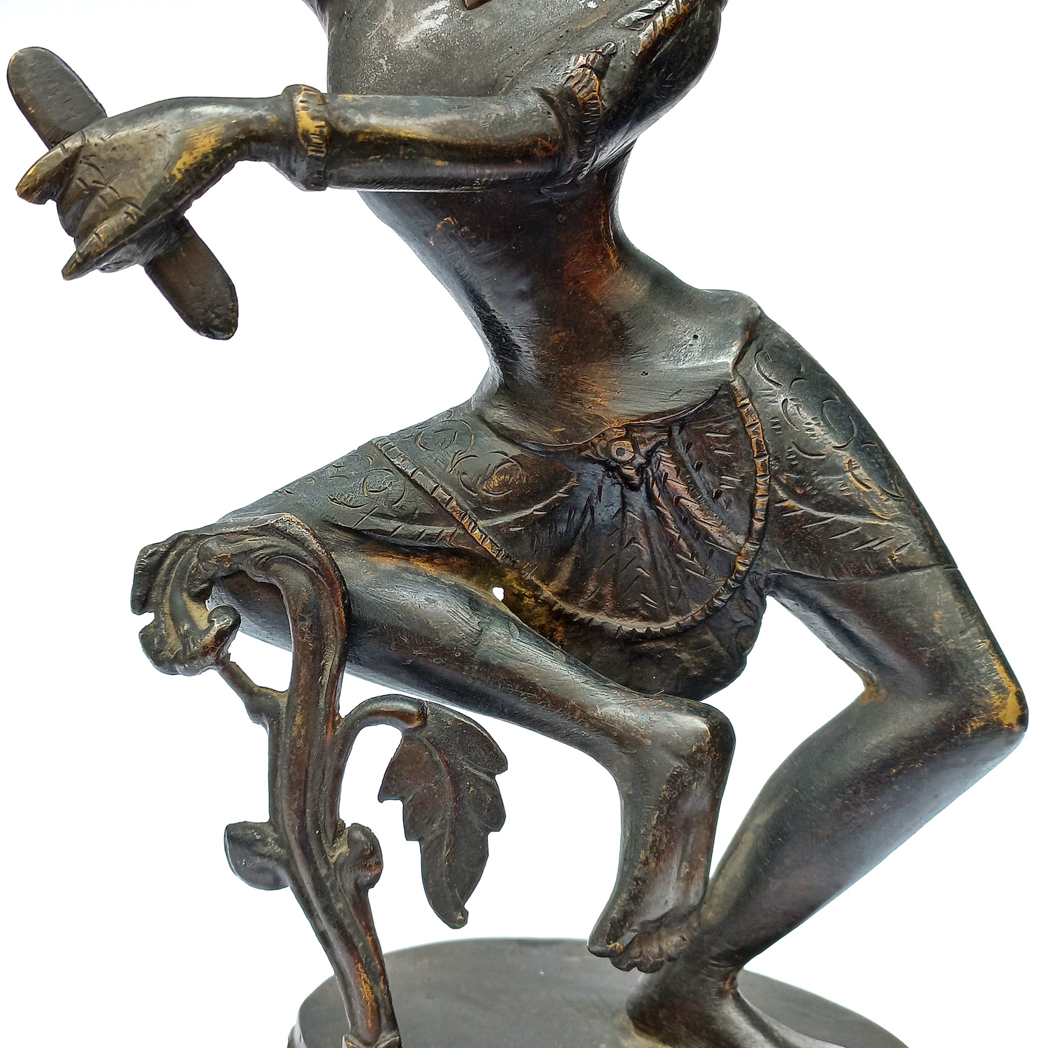 Vintage Bronz Shiva Heykeli -Bronz malzemeden Asya da üretilmiş