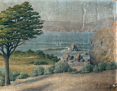 Antika Peyzatablo Pres imzalı tablo — Yağlı Boya, 45×36 cm, 1.000 TL müzayede satışı