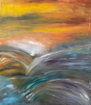 Nükhet imzalı tablo — Yağlı Boya, 60×50 cm, 1.000 TL müzayede satışı