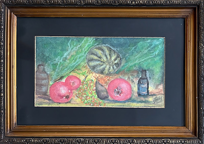 İsmail imzalı tablo — Sulu Boya, 44×31 cm, 1.000 TL müzayede satışı
