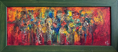 Fılo imzalı tablo — Yağlı Boya, 55×25 cm, 1.000 TL müzayede satışı