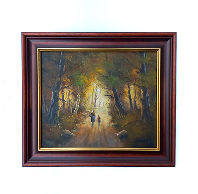 Hakan imzalı tablo — Yağlı Boya, 30×25 cm, 1.100 TL müzayede satışı