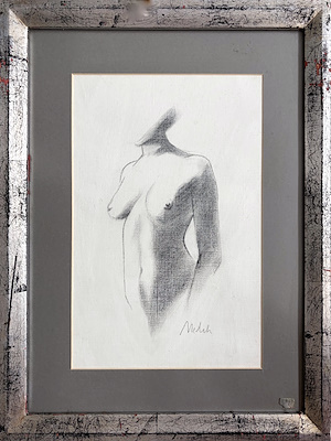 Melek imzalı tablo — 33.5×43.5 cm, 1.000 TL müzayede satışı