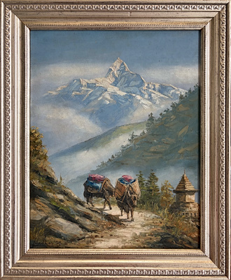 Vintage imzalı tablo — Yağlı Boya, 56×45 cm, 2.000 TL müzayede satışı