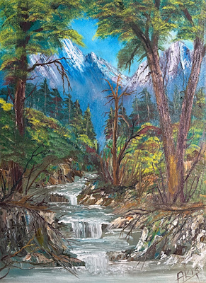 Akış imzalı tablo — Yağlı Boya, 50×71 cm, 1.000 TL müzayede satışı