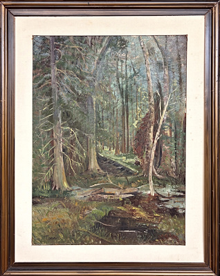 Peyzaj imzalı tablo — Yağlı Boya, 70×91 cm, 2.000 TL müzayede satışı