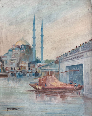 Faruk Alpkurt imzalı tablo — Yağlı Boya, 40×31 cm, 5.000 TL müzayede satışı