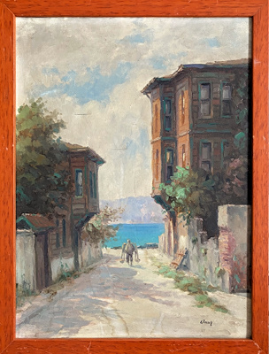 Onur Baybura imzalı tablo — Yağlı Boya, 43×33 cm, 1.000 TL müzayede satışı