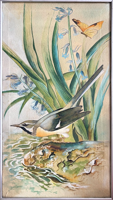 Vintage imzalı tablo — Sulu Boya, 64×34 cm, 1.000 TL müzayede satışı