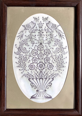 Karakalem Natürmort imzalı tablo — 36×50 cm, 1.000 TL müzayede satışı