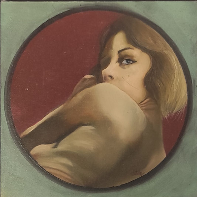 Ağıt Uğur Uludağ imzalı tablo — Yağlı Boya, 15×15 cm, 1.000 TL müzayede satışı