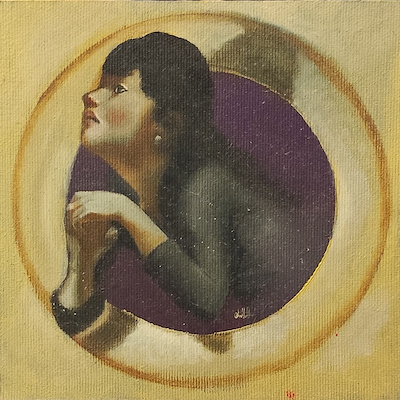 Ağıt Uğur Uludağ imzalı tablo — Yağlı Boya, 15×15 cm, 1.250 TL müzayede satışı