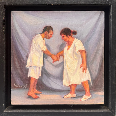 Işıl Dural imzalı tablo — Yağlı Boya, 25×25 cm, 3.500 TL müzayede satışı