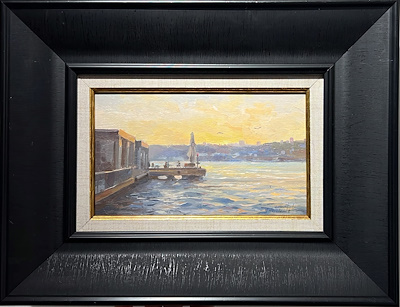 Mehmet Necafzadeh imzalı tablo — Yağlı Boya, 15×25 cm, 10.000 TL müzayede satışı