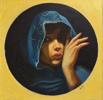 Ağıt Uğur Uludağ imzalı tablo — Yağlı Boya, 15×15 cm, 1.500 TL müzayede satışı