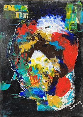 Murat Asilcan imzalı tablo — Karışık Teknik, 23×17 cm, 1.000 TL müzayede satışı