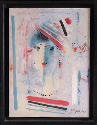 David Ughrelidze imzalı tablo — Karışık Teknik, 40×30 cm, 2.000 TL müzayede satışı