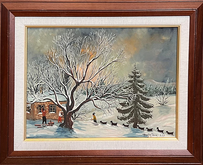 Doğan Akça imzalı tablo — Yağlı Boya, 30×40 cm, 10.000 TL müzayede satışı