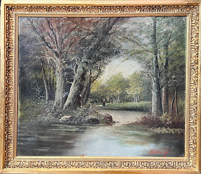 M. Bernard imzalı tablo — Yağlı Boya, 46×54 cm, 20.000 TL müzayede satışı